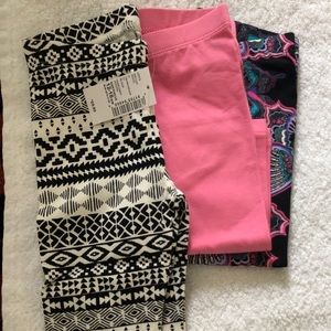Kids Girls 3 piece Leggings